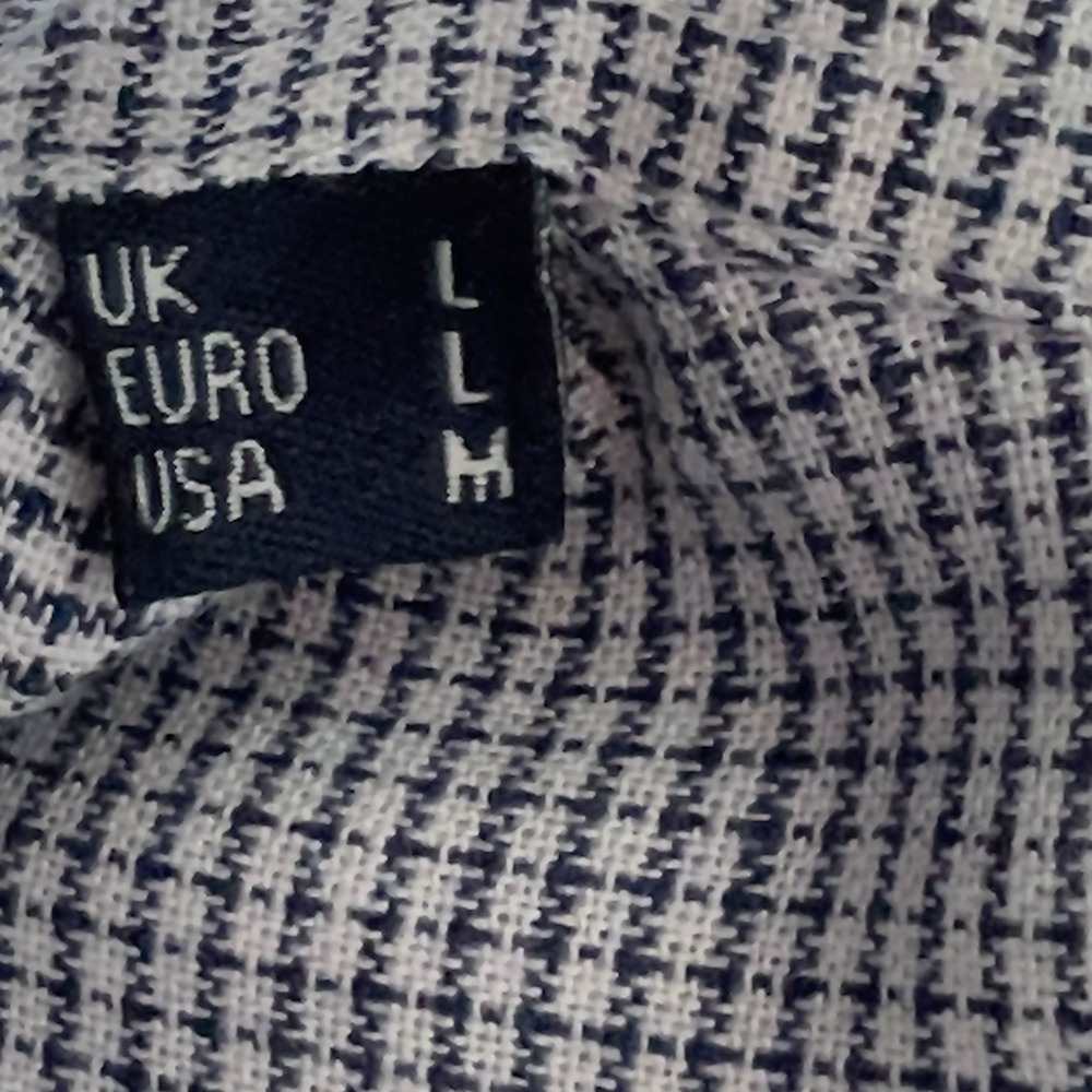 Barbour Linen Lyocell Blend Tailord Fit Shirt Mens Sz M Check Long Sleeve - Picture 8 of 15